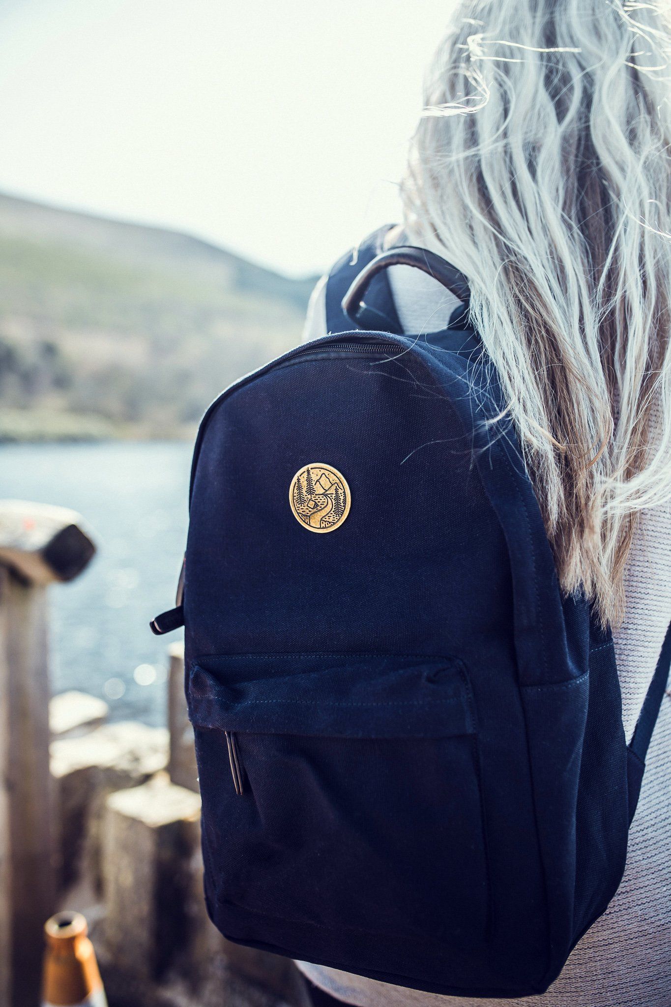 Navy deals blue backpack