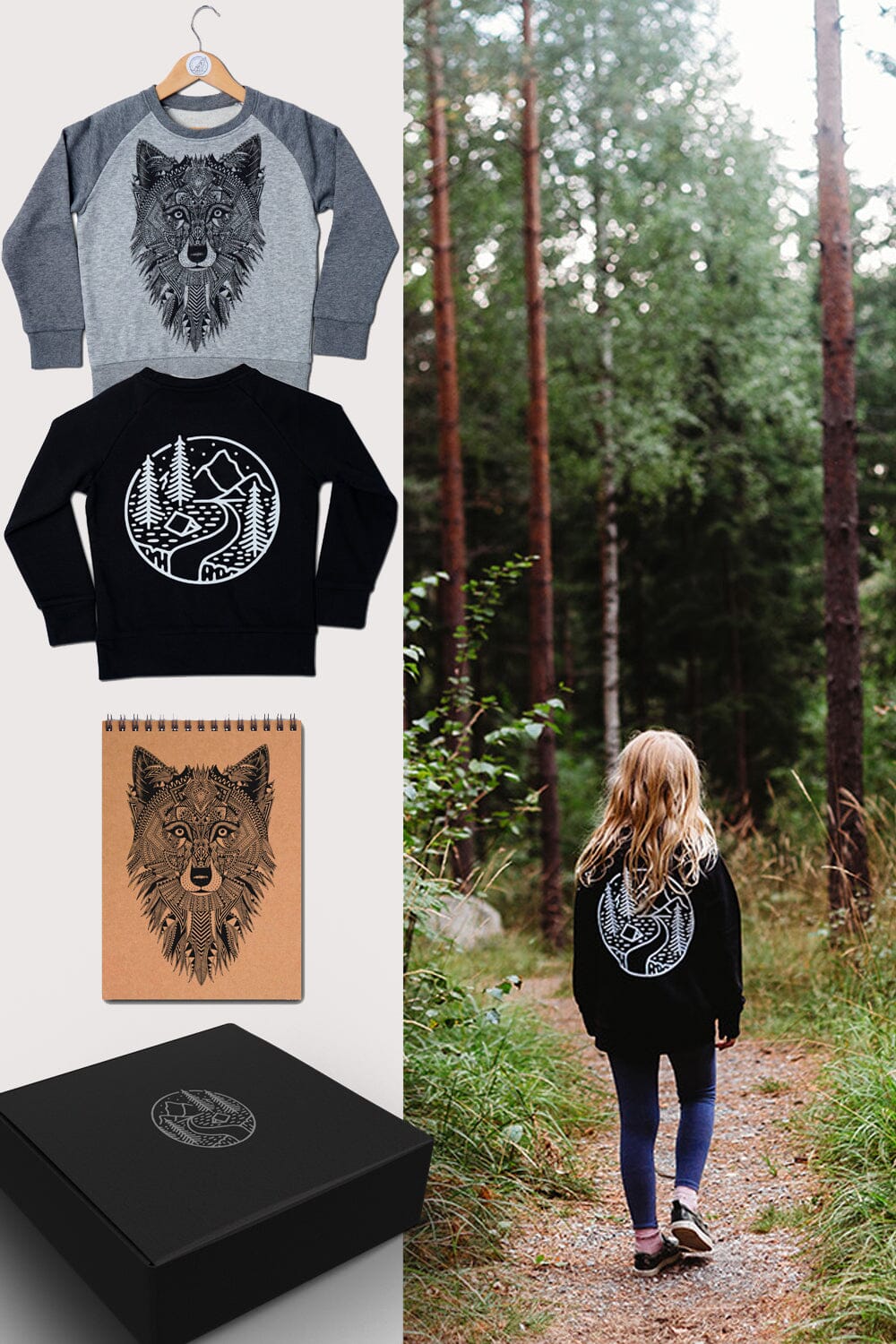 Kids Jumper Gift Set | Wolf in the Wilderness