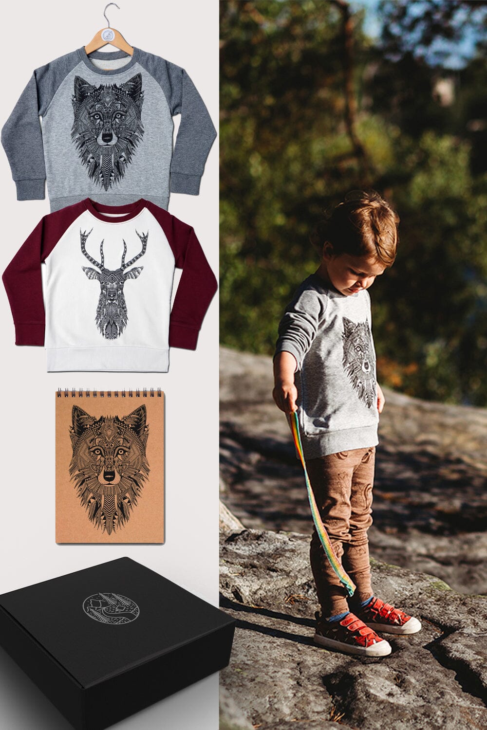 Kids Jumper Gift Set | Stag & the Wolf