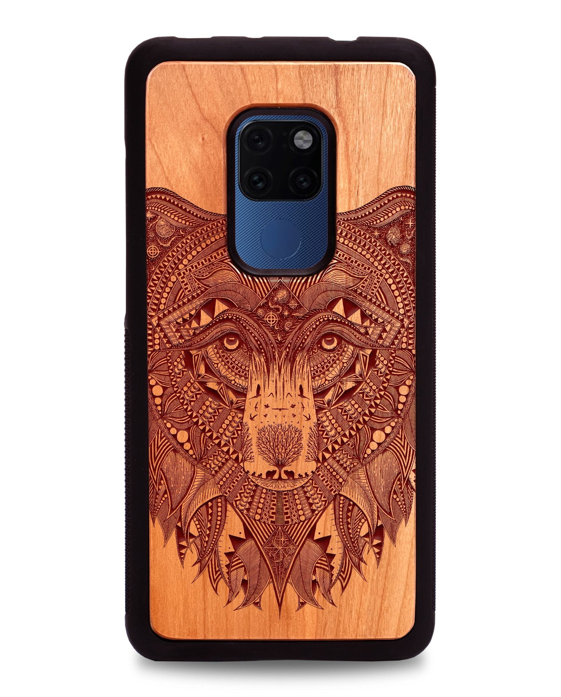 Wooden Phone Case Black Bear